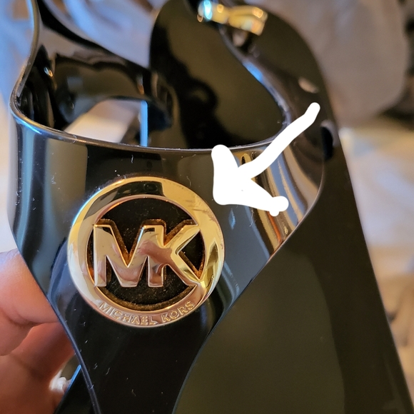 MK pvc sandals in Black sz 7.5 - Picture 4 of 8